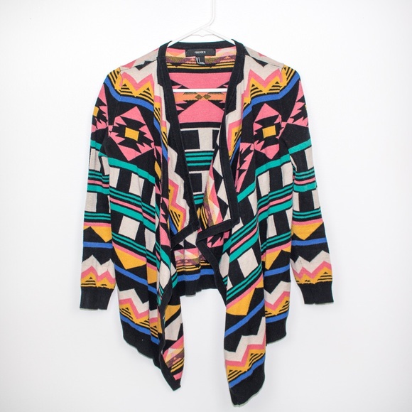Colorful Geometric Cardigan - Picture 2 of 4